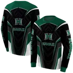 hawaii rainbow warriors futuristic pattern green black hoodie best selling