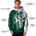 hawaii rainbow warriors graphic punisher green white hoodie best selling