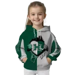 hawaii rainbow warriors heartbeat graphic green hoodie best selling