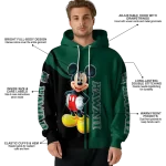 hawaii rainbow warriors mickey mouse green black hoodie best selling