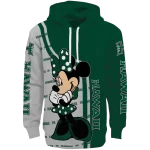 hawaii rainbow warriors minnie mouse green hoodie best selling