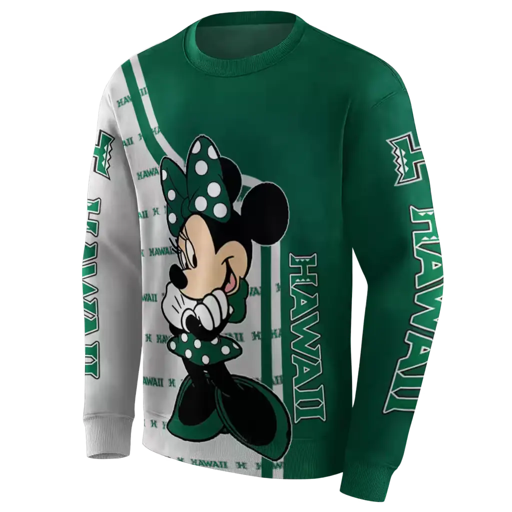 hawaii rainbow warriors minnie mouse green hoodie new arrival hawaii rainbow warriors minnie mouse green hoodie new arrival
