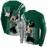 hawaii rainbow warriors minnie mouse green hoodie best selling