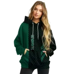 hawaii rainbow warriors monogram pattern green hoodie best selling