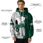 hawaii rainbow warriors playful snoopy green hoodie best selling
