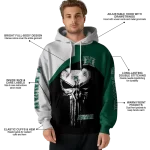 hawaii rainbow warriors skull punisher silver black hoodie best selling