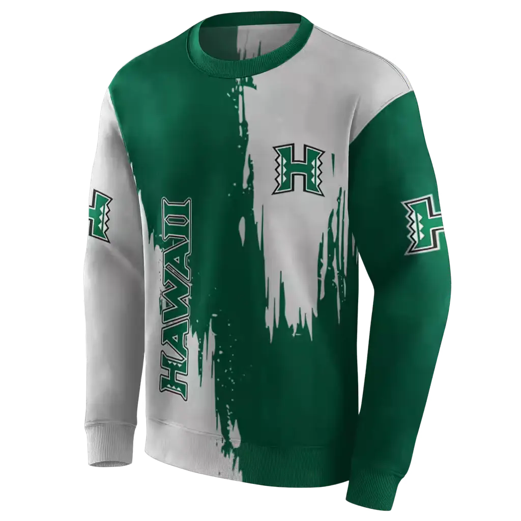 hawaii rainbow warriors splatter effect green hoodie new arrival hawaii rainbow warriors splatter effect green hoodie new arrival
