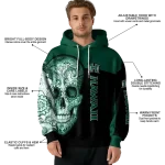 hawaii rainbow warriors sugar skull green black hoodie best selling