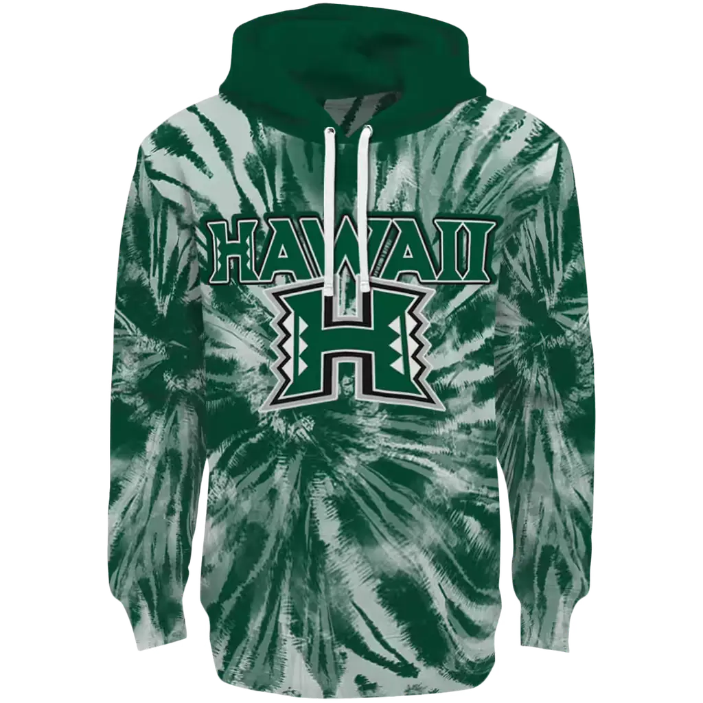hawaii rainbow warriors tie dye pattern green hoodie best selling hawaii rainbow warriors tie dye pattern green hoodie best selling