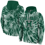 hawaii rainbow warriors tie dye pattern green hoodie best selling