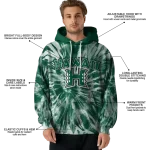 hawaii rainbow warriors tie dye pattern green hoodie best selling