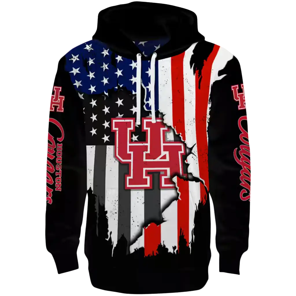 houston cougars american pride black hoodie best selling houston cougars american pride black hoodie best selling