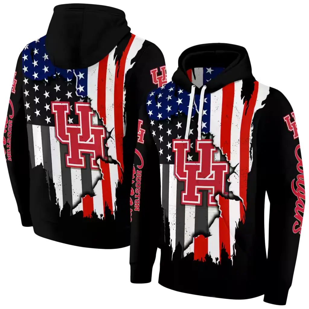houston cougars american pride black hoodie fashion forward houston cougars american pride black hoodie fashion forward