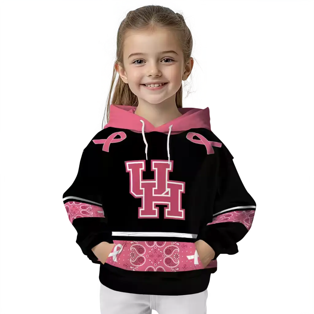houston cougars awareness ribbon black pink hoodie top rated houston cougars awareness ribbon black pink hoodie top rated