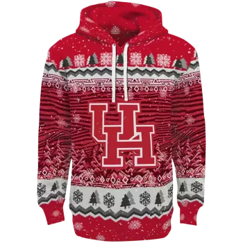 houston cougars christmas trees red hoodie best selling