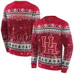 houston cougars christmas trees red hoodie best selling
