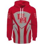 houston cougars concentric lines red black hoodie best selling