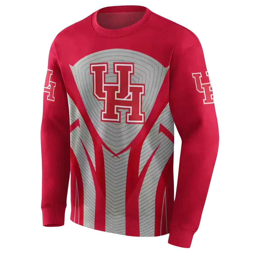 houston cougars concentric lines red black hoodie new arrival houston cougars concentric lines red black hoodie new arrival