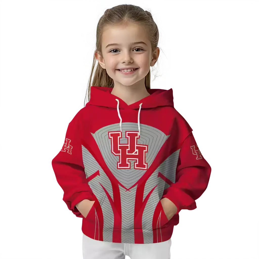 houston cougars concentric lines red black hoodie top rated houston cougars concentric lines red black hoodie top rated