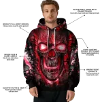 houston cougars demonic skull red black hoodie best selling