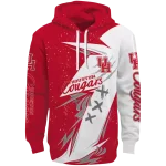 houston cougars dynamic slash red white hoodie best selling
