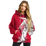 houston cougars dynamic slash red white hoodie best selling