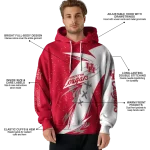 houston cougars dynamic slash red white hoodie best selling