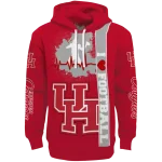 houston cougars football heartbeat red hoodie best selling