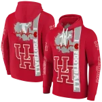 houston cougars football heartbeat red hoodie best selling