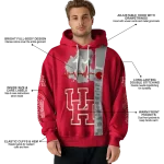 houston cougars football heartbeat red hoodie best selling