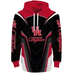 houston cougars futuristic pattern red black hoodie best selling