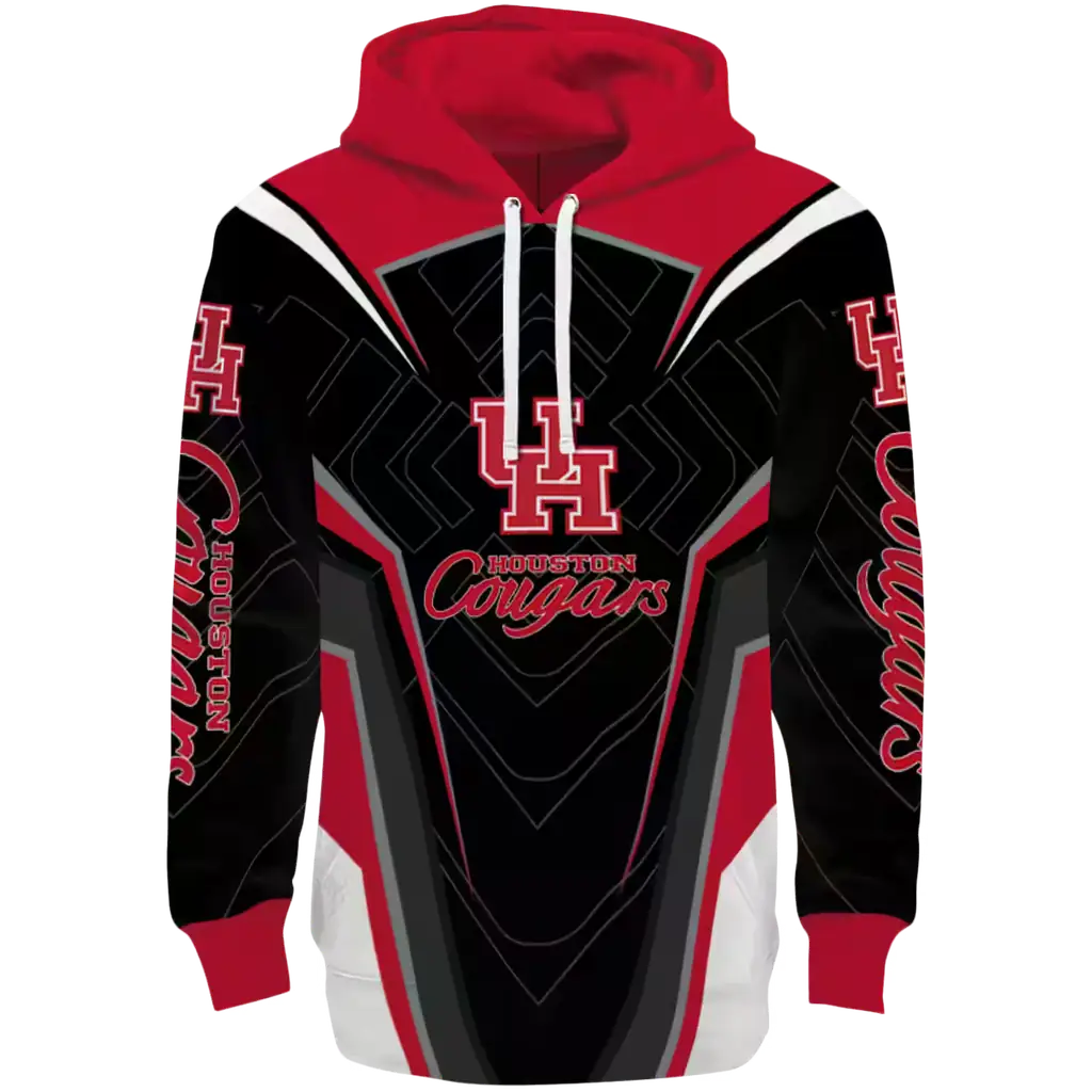 houston cougars futuristic pattern red black hoodie best selling houston cougars futuristic pattern red black hoodie best selling