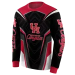 houston cougars futuristic pattern red black hoodie best selling