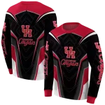 houston cougars futuristic pattern red black hoodie best selling