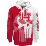 houston cougars graphic punisher red white hoodie best selling