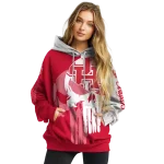 houston cougars graphic punisher red white hoodie best selling