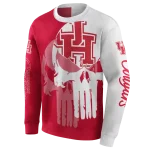 houston cougars graphic punisher red white hoodie best selling