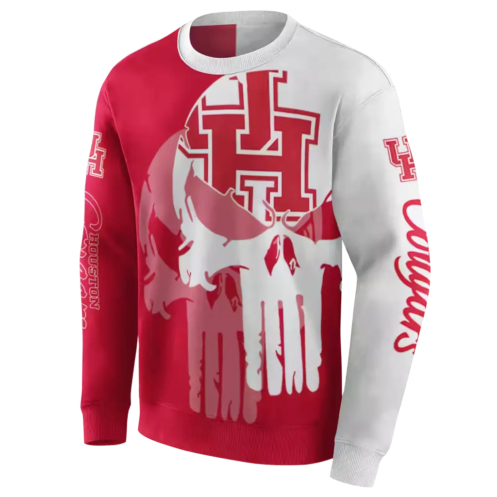 houston cougars graphic punisher red white hoodie new arrival houston cougars graphic punisher red white hoodie new arrival
