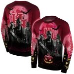 houston cougars halloween vibes red black hoodie best selling