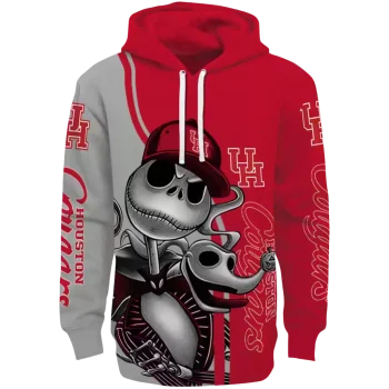 houston cougars jack skellington red hoodie best selling