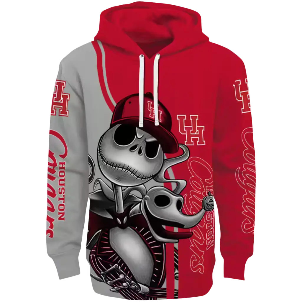 houston cougars jack skellington red hoodie best selling houston cougars jack skellington red hoodie best selling