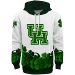 houston cougars lucky motif white green hoodie best selling