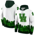 houston cougars lucky motif white green hoodie best selling