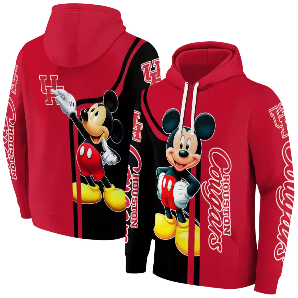 houston cougars mickey mouse red black hoodie fashion forward houston cougars mickey mouse red black hoodie fashion forward