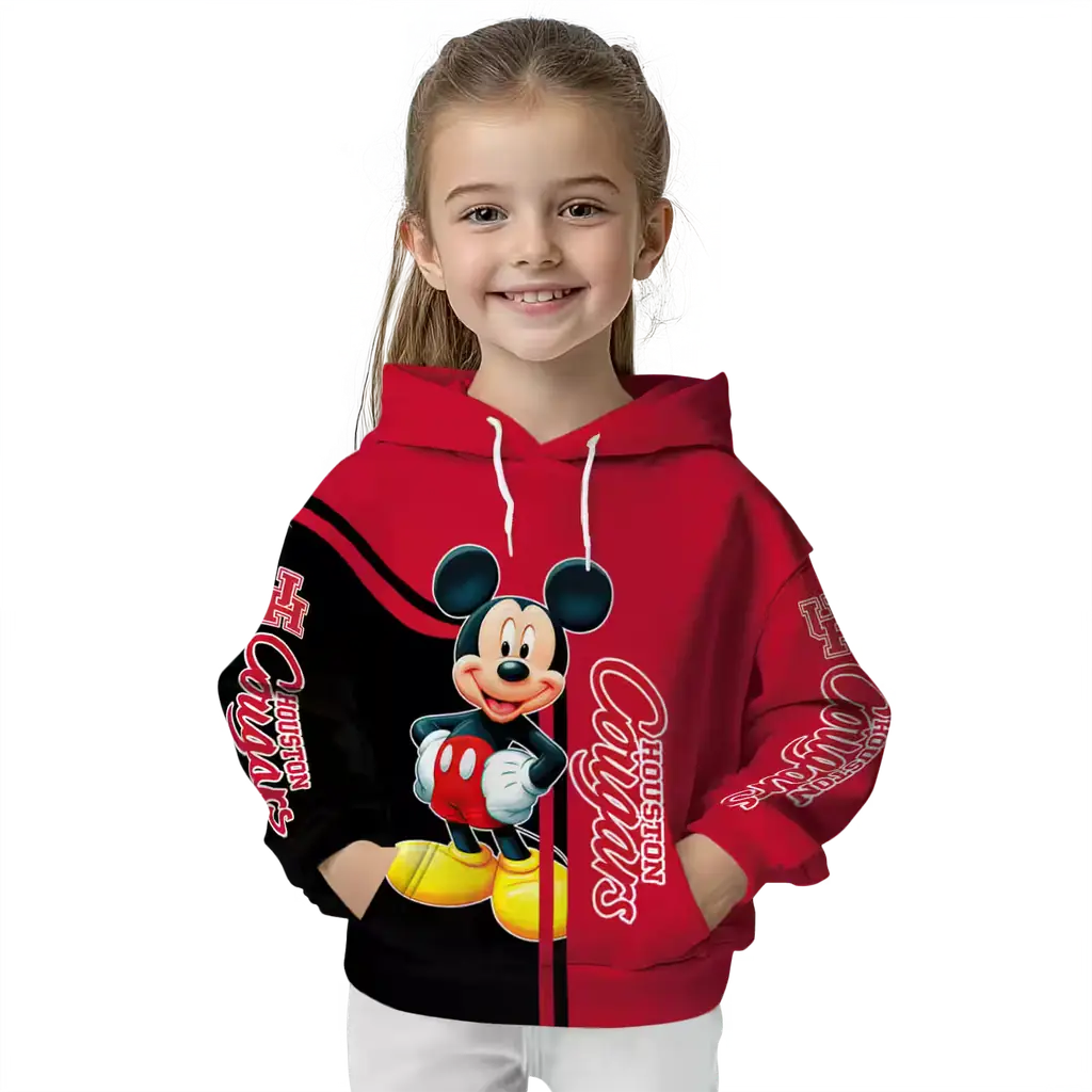 houston cougars mickey mouse red black hoodie top rated houston cougars mickey mouse red black hoodie top rated