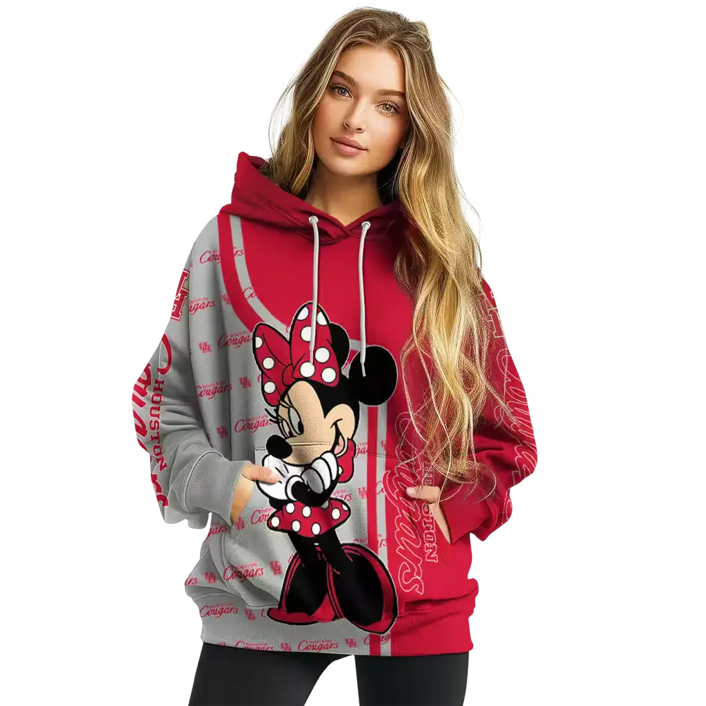 houston cougars minnie mouse red hoodie high quality houston cougars minnie mouse red hoodie high quality