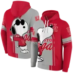 houston cougars playful snoopy red hoodie best selling