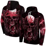 houston cougars skull artwork red black hoodie best selling