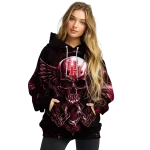 houston cougars skull artwork red black hoodie best selling