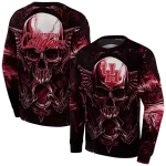 houston cougars skull artwork red black hoodie best selling